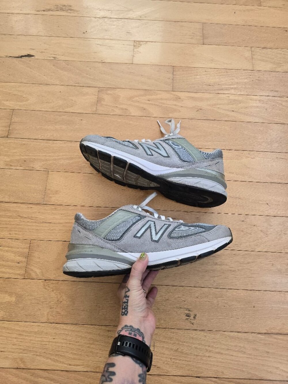 New Balance | 990v5 grey suede made in USA retro sneakers | MENS 11